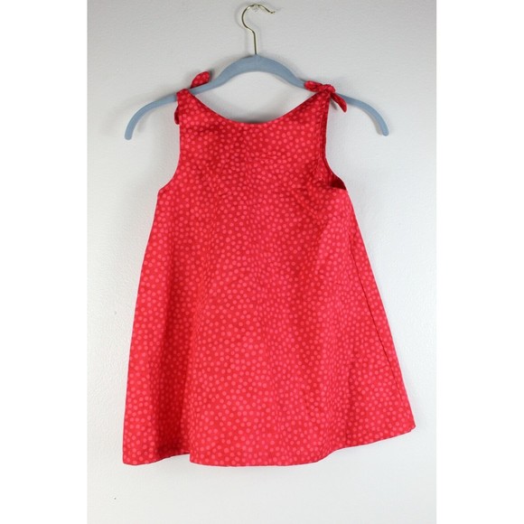 Lollipop Dress Shop Girls Dress Size 6 Red Macaroon Sleeveless Boutique - Picture 2 of 8